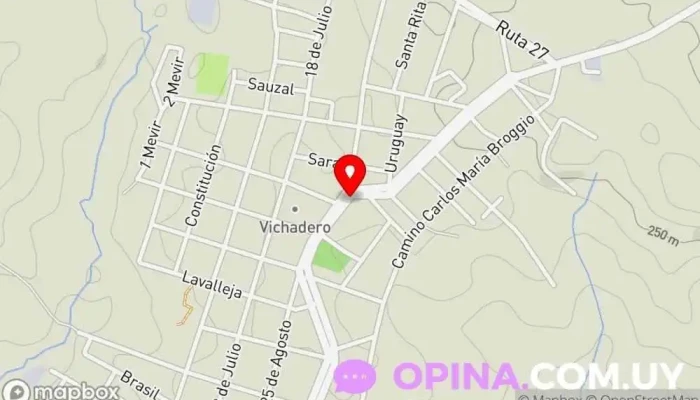 mapa de Puesto Policial Masangano Escuela en Vichadero