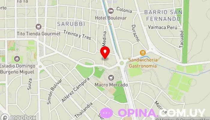 mapa de PUMAS MMA Escuela de artes marciales en Maldonado