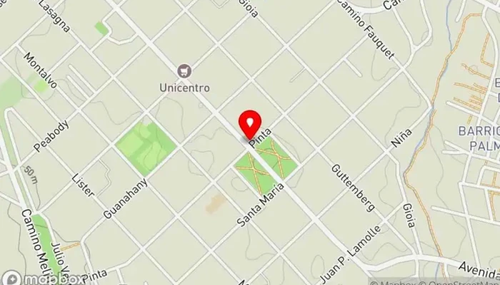 mapa de Punto Burgers Restaurante en Montevideo