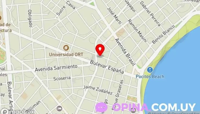 mapa de Punto Inmobiliario Agencia inmobiliaria en Montevideo