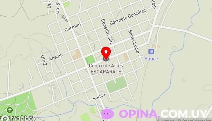 mapa de PUNTO Sauce 2 (Cotillón, Empaque, insumos Repostería) Tienda de artículos de fiesta en Sauce