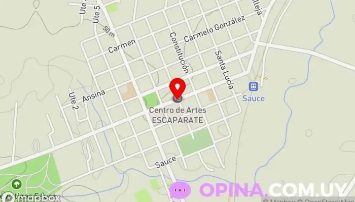 mapa de PUNTO Sauce Papelería en Sauce