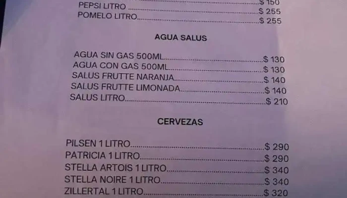 Pura Vida -  La Pedrera Menu - La Pedrera