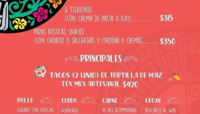 Q Paso Pana Menu - Montevideo