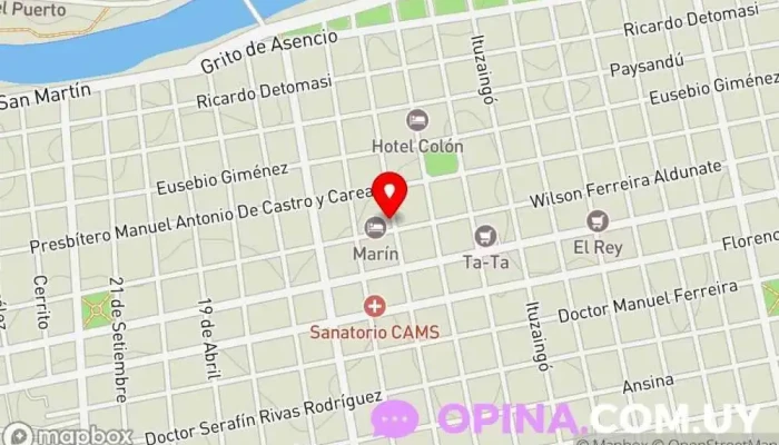 mapa de Radio 91.5 Espacio FM Emisora de radio en Mercedes