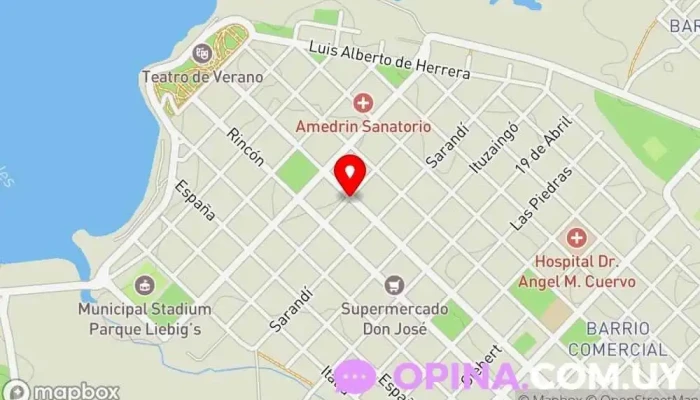 mapa de Radio Litoral AM 1600 Emisora de radio en Fray Bentos