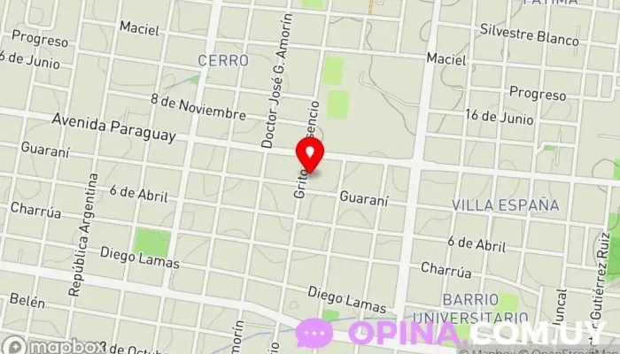 mapa de Radio Turistica am Empresa de medios de comunicación en Salto