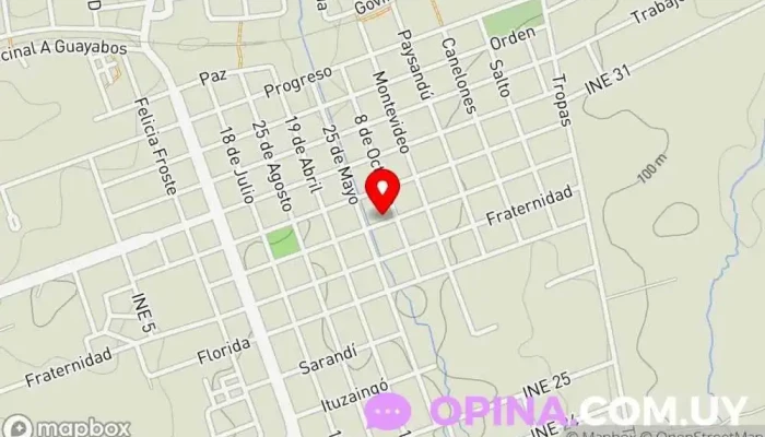 mapa de Rafinha GYM Gimnasio en Guichón