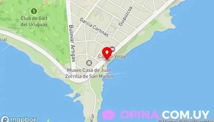 mapa de Rambla de Punta Carretas Atracción turística en Montevideo