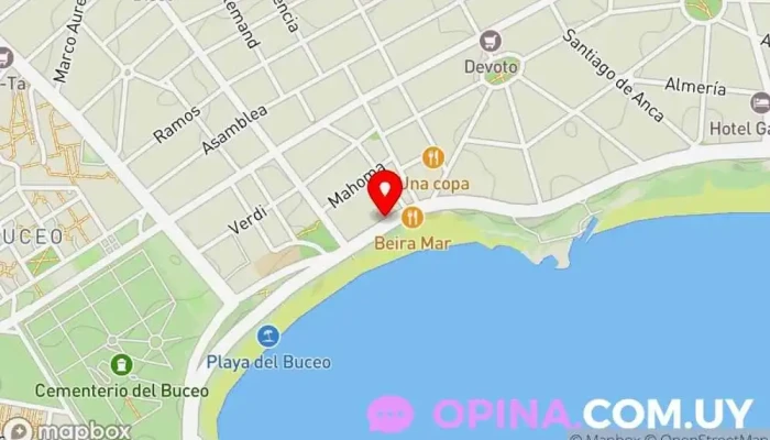 mapa de Ramé.Paper  en Montevideo