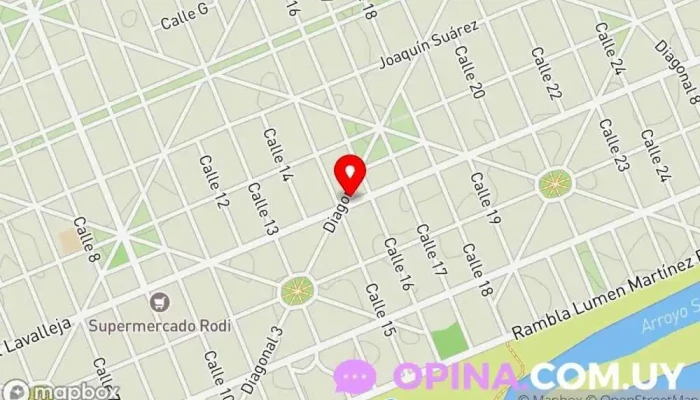 mapa de ramona creativa Papelería, Diseñador gráfico en Parque del Plata