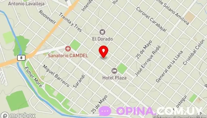 mapa de Rap Lavalleja Centro de Hisopado ASSE Centro de salud comunitario en Minas