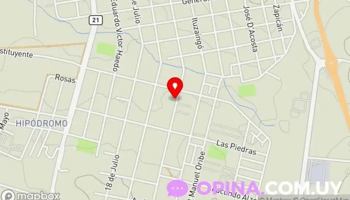 mapa de Raúl Britos Almacén en Mercedes