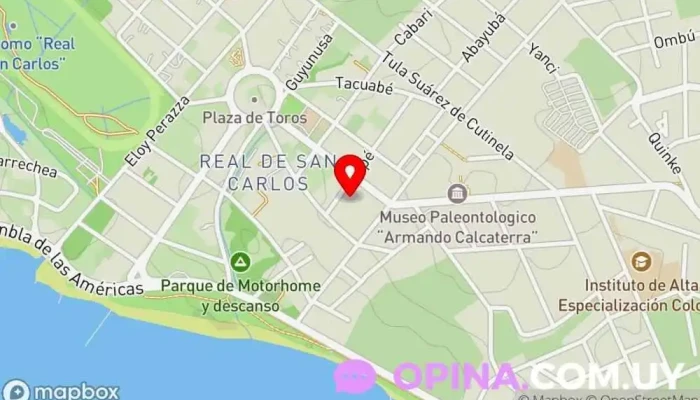 mapa de Real de San Carlos  en Col. del Sacramento