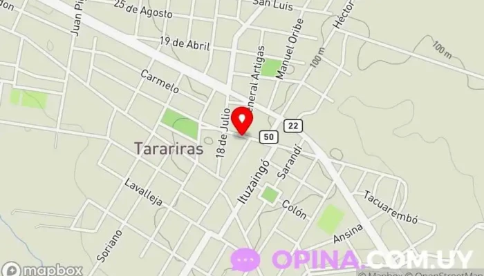 mapa de REDQUALITAS Tarariras - INFOCLUB Academia de informática en Tarariras