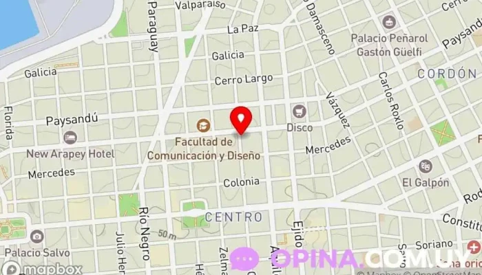 mapa de RELAX ESTÉTICA Centro de depilación láser, Peluquería en Montevideo