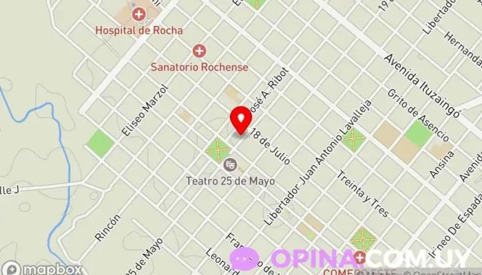 mapa de Repromax Tienda de informática, Centro comercial en Rocha