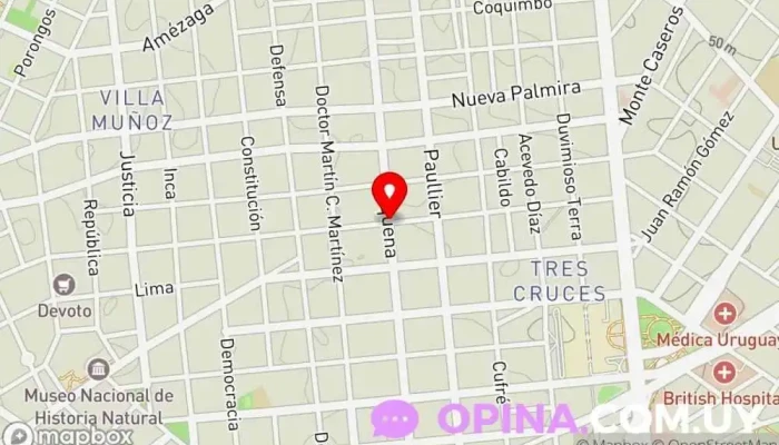 mapa de Requena 2134 Escuela en Montevideo