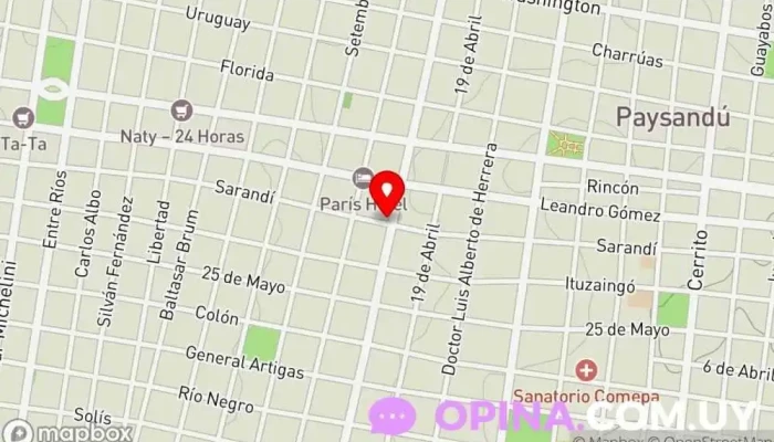 mapa de Residencia Estudiantil BIG HOUSE Residencia de estudiantes en Paysandú