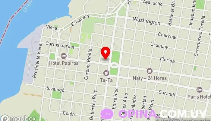 mapa de Residencia Estudiantil BRASIL Residencia de estudiantes en Paysandú