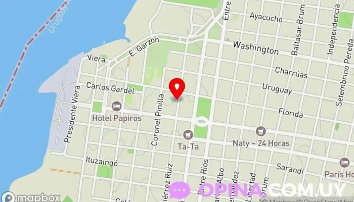 mapa de RESIDENCIA ESTUDIANTIL en PAYSANDU Residencia de estudiantes en Paysandú