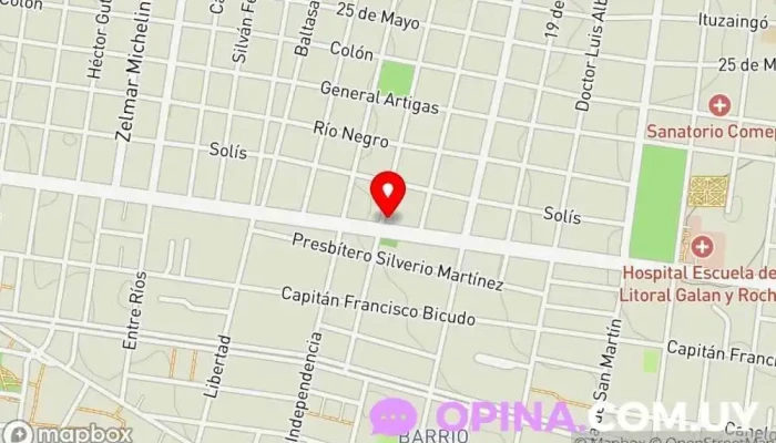 mapa de Residencia Estudiantil West - Residencia Estudiantil en Paysandú Residencia de estudiantes en Paysandú