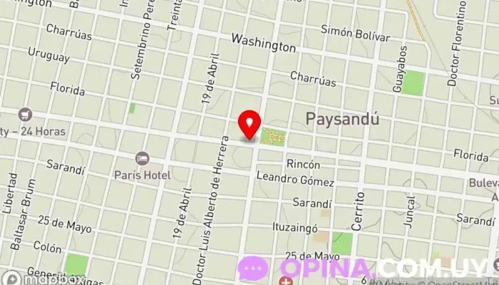 mapa de Residencia Universitaria Paysandú Residencia de estudiantes en Paysandú