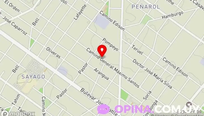 mapa de Residencial Psiquiatrico El tren de la amistad Clínica ambulatoria en Montevideo