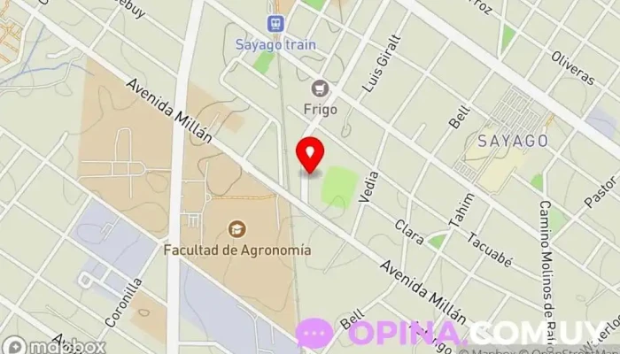 mapa de Residencial Psiquiátrico SERENA Clínica psiquiátrica en Montevideo