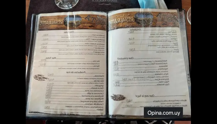 Restaurant Dona Tota Menu - Aguas Dulces