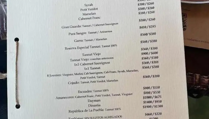 Restaurant H Stagnari Menu - La Paz