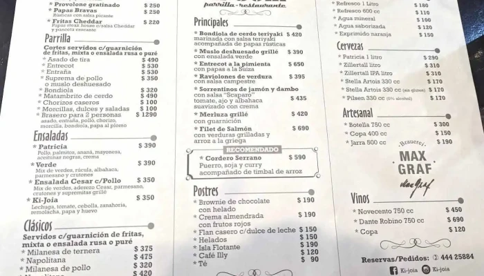 Restaurante Ki -  Joia Menu - Minas