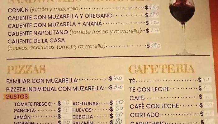 Restaurante Lo De Claudia -  Menu - Paso de los Toros