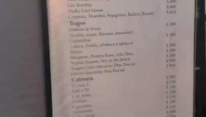 Restaurante Meridiano 58 -  Menu - Piriápolis