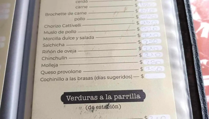 Restaurante V8 -  Menu - Tacuarembó
