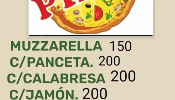 Rinconcito Sabroso -  Menu - Rivera