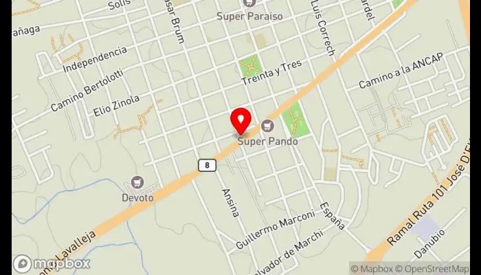 mapa de Rituale Restaurante en Pando