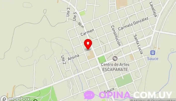 mapa de RIZOMA Centro educativo en Sauce