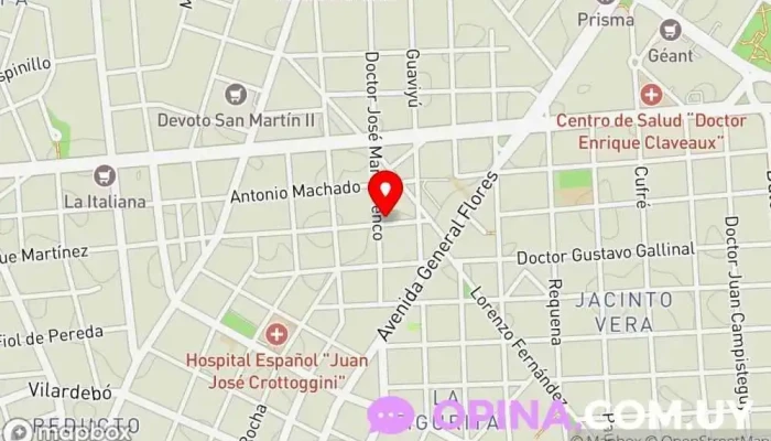 mapa de Rollito de POS Papelería en Montevideo