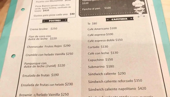 Ronda Restaurante -  Menu - Mercedes