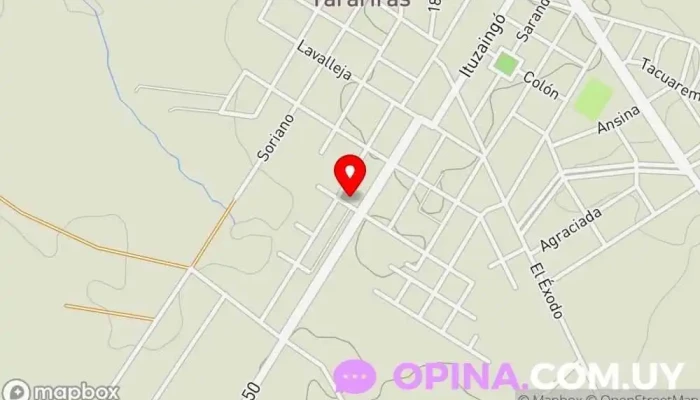 mapa de Rotary Club Tarariras Escuela en Tarariras