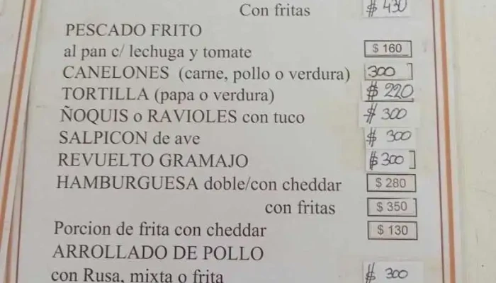 Rotiseria El Churrasco -  Menu - Montevideo