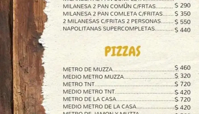 Rotiseria La Gruta Menu - Las Piedras
