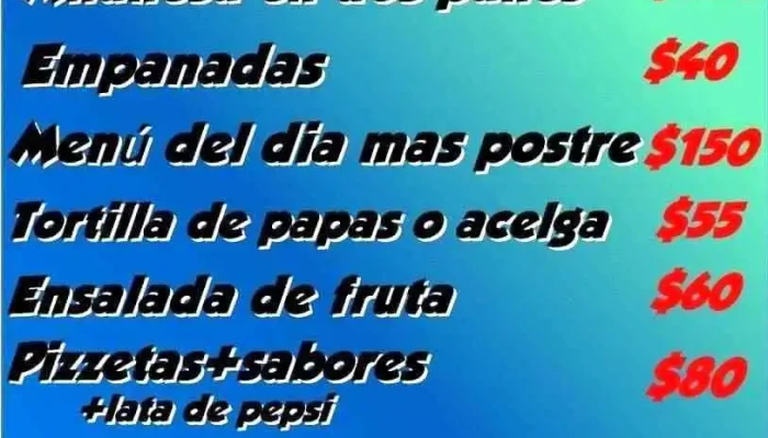 Rotiseria Mis Hijos Menu - Montevideo