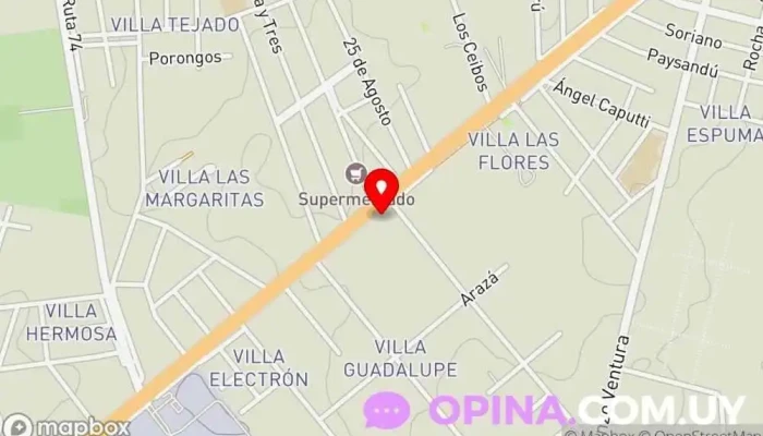 mapa de Ruloji impresos Imprenta en Barros Blancos