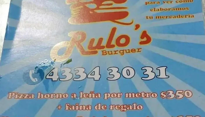 Rulos Burguer Menu - Santa Lucía