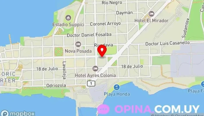 mapa de Sacra Propiedades Agencia inmobiliaria en Col. del Sacramento