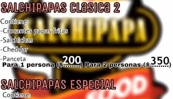 Salchipapas -  Menu - Ciudad del Plata