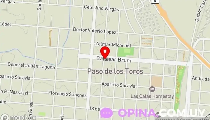 mapa de Salón abc Librería en Paso de los Toros