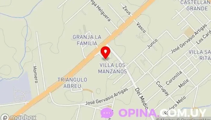 mapa de Salon Andrea Papelería en Barros Blancos